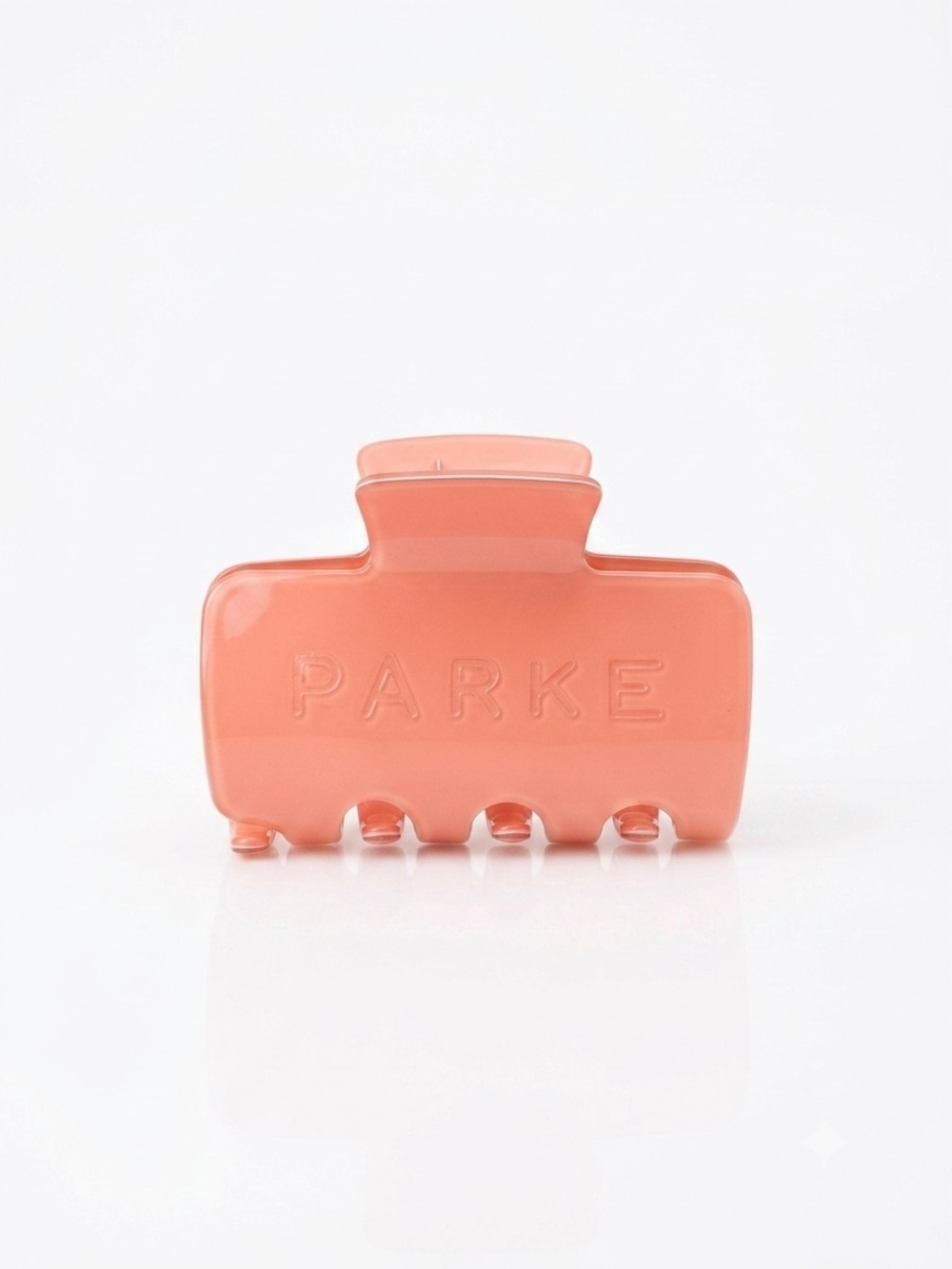 SOLD OUT! PARKE x Target Logo Square Claw Hair Clip in Peach Pink
